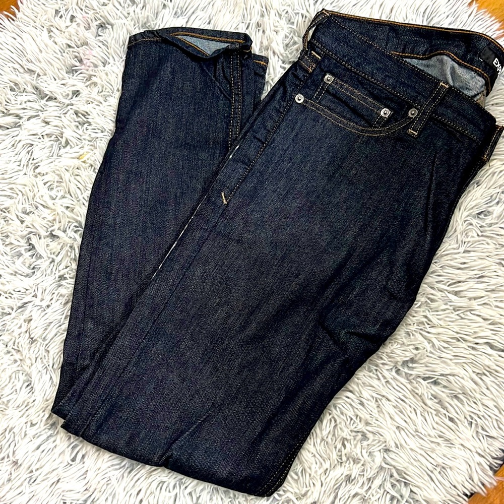 Express dark blue jeans & express light blue washed jeans